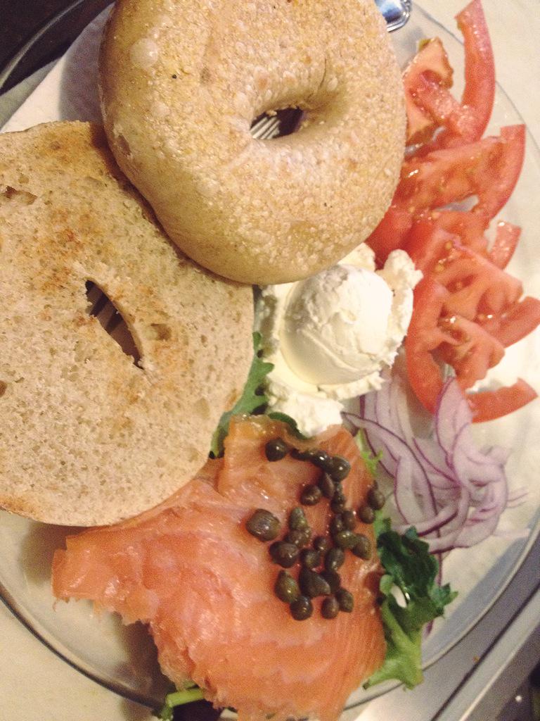 centralcoffeesf's tweet photo. Bagel with Lox on a chilly day ~ http://t.co/gJvw5c3Zk7