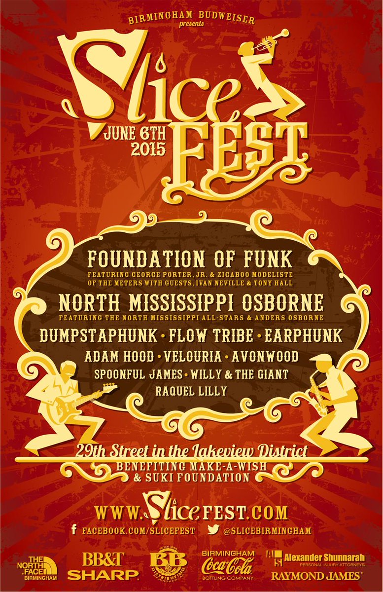 Your #SliceFest2015 lineup! Get your tickets NOW! bit.ly/1PnZu8P