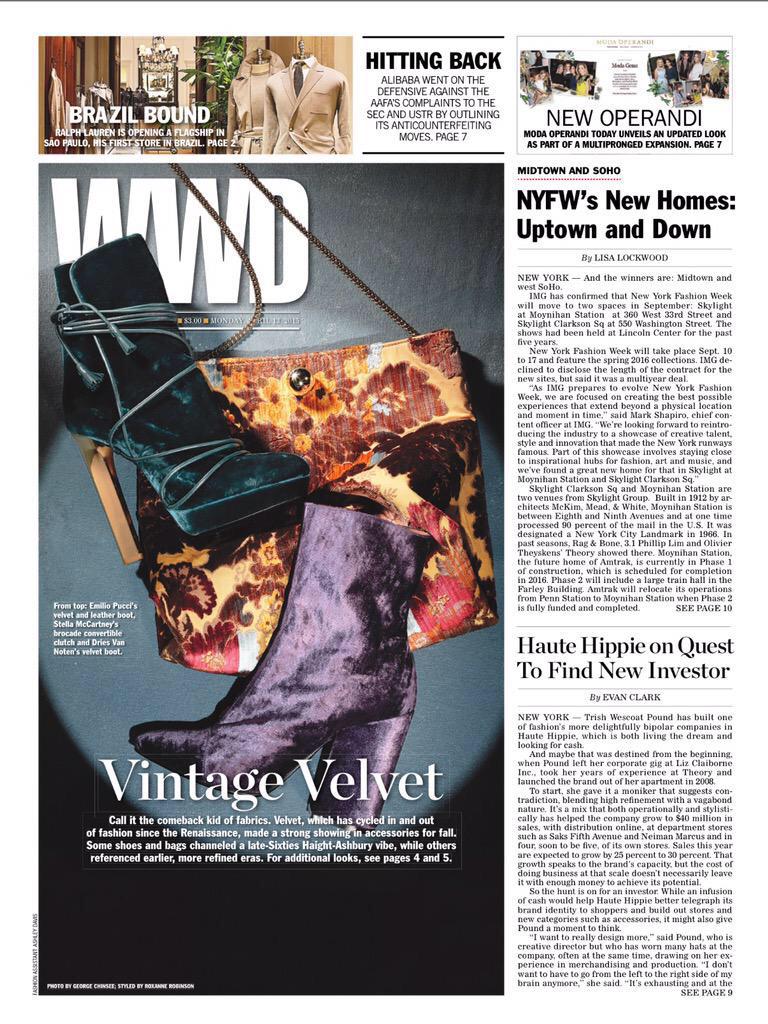 nyfw's tweet photo. Have you peeked inside #WWD yet? Check us out! #NYFW http://t.co/5bcISEBZsn
