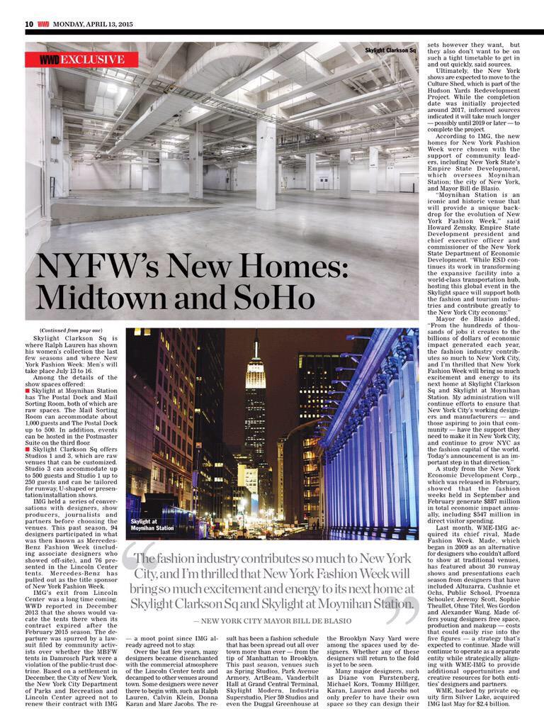 Have you peeked inside #WWD yet? Check us out! #NYFW