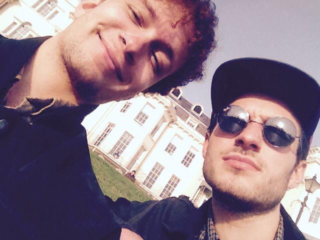 Pre-rehearsal pint in tha sun #goons #sweg