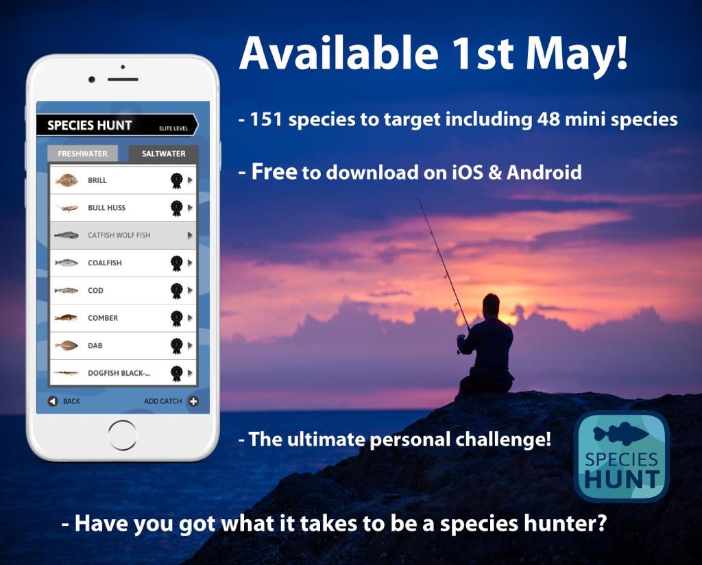 SpeciesHuntUK's tweet image. It's getting closer. Freedownload app for saltwater fishing #May1st #Saltwaterfishing #iosandandroid #beachcasting