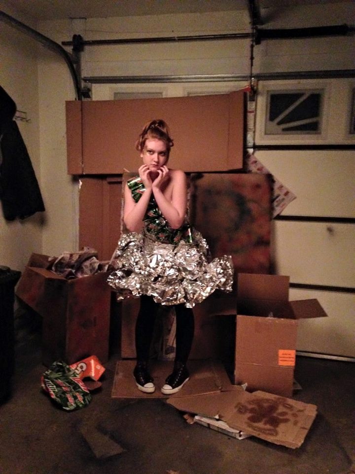 Photo_Verve's tweet photo. 2 shoots today &amp; LOTS of editing. Here is a #behindthescenes peek at the metal dress from the #Trashion series http://t.co/inklwrLw8l