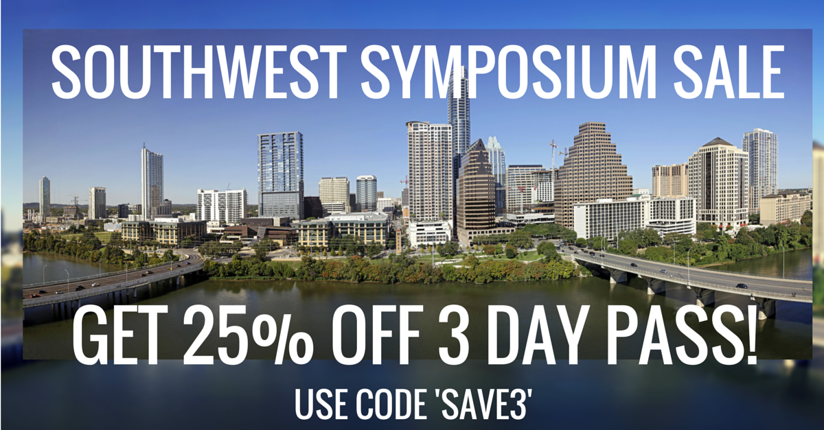 SWSCara's tweet photo. 3-2-1! 3 day pass on sale. #swsatx http://t.co/co6LAzLoqt #integrativemedicineconference #whypaymore http://t.co/nPACqGLeu2