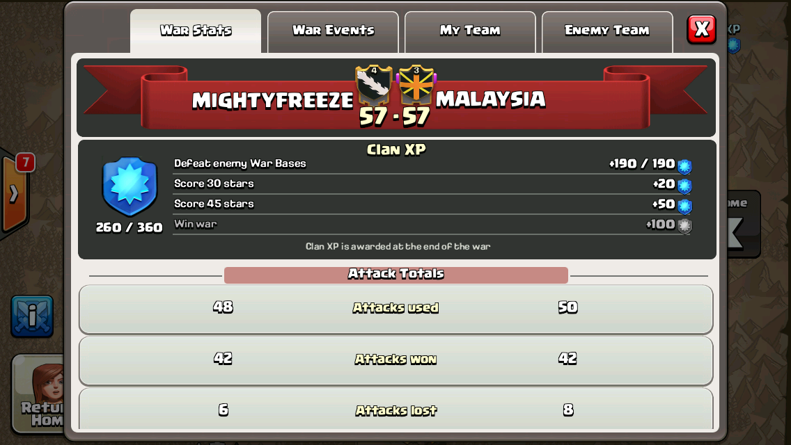 AfifOzawa's tweet photo. First time seri. War paling sengit so far. Kami 16 TH10 + 9 TH9 vs 18 TH10 + 7 TH9. #MIGHTYFREEZE   @twt_MYcoc http://t.co/y6cIbsEdnU