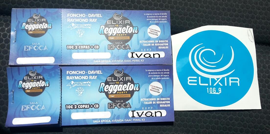 IvaanRicoo's tweet photo. Sabado 18 ELIXIR REGGAETON PARTY en sala EPOCA!!
entradas anticipadas 10€!
2 plantas para disfrutar!
🔝   
649 675 945 http://t.co/8cmxi5fHXd