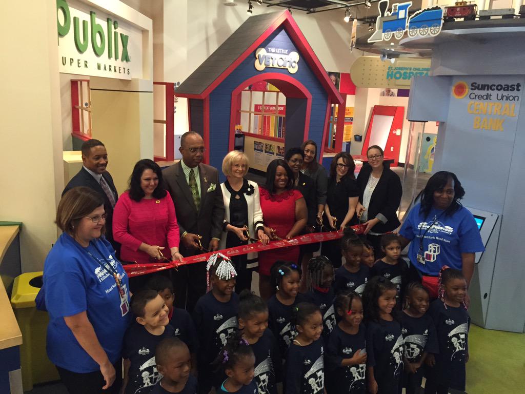 HillsboroughFL's tweet photo. ICYMI: Today we opened City of Play Pretend @GlazerMuseum! Thks 2 @HeadStartGov @Publix @Outback @SuncoastCU @BayCare http://t.co/es7fwKqnYp