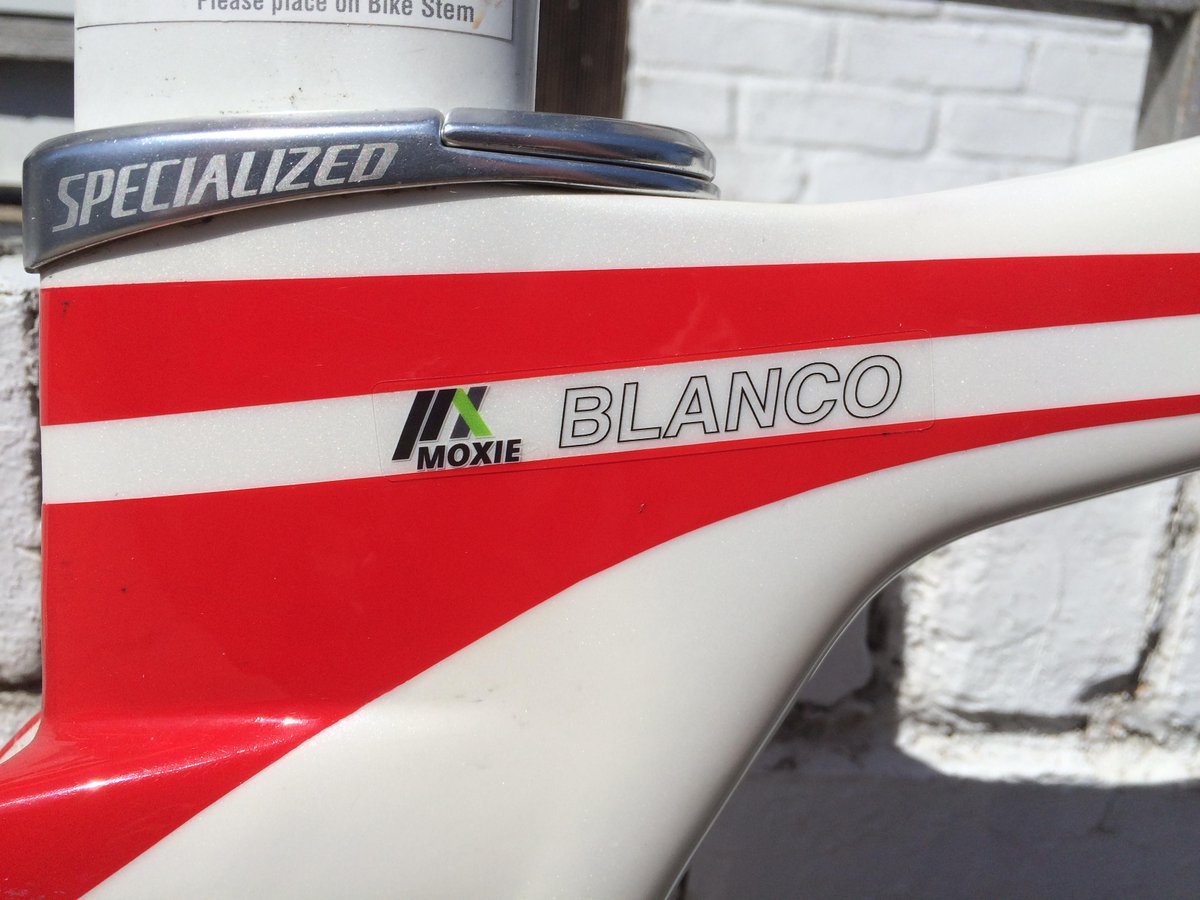 blanco's tweet photo. My @VeloInk @MoxieMultisport name decal has been applied #findyourmoxie #specializedtransition #veloink http://t.co/itgZ2fUJcH