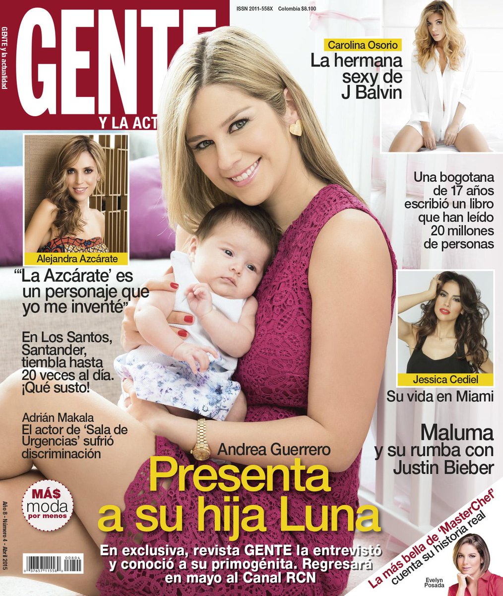 No se pierda la última edición de la revista #GENTE con <a href="/AndreaGuerreroQ/">Andrea Guerrero</a>