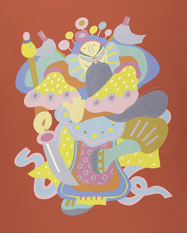 R_You_Me's tweet photo. A painting for @Akufuncture the New Look Show. #guanyu #chinese #painting #graphic #ayumitakahashi http://t.co/nVqV7HWJB1