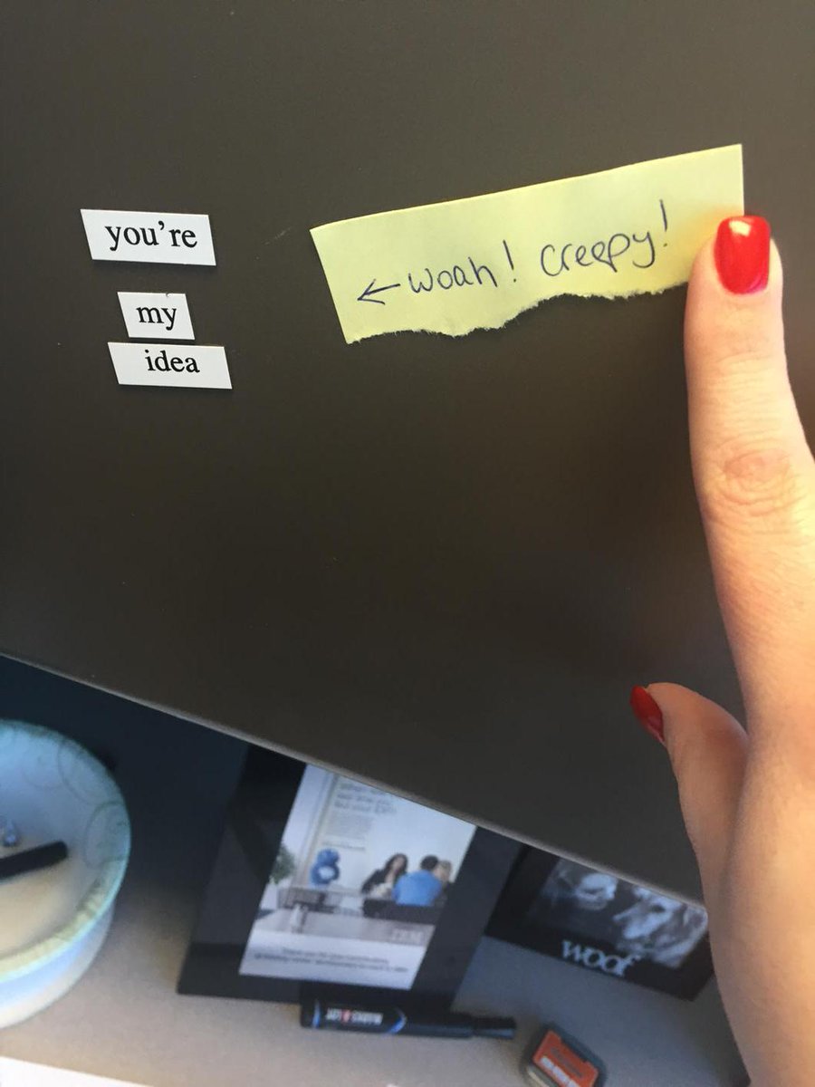 tiffitis's tweet image. Thanks for my office art @crp_thatsme #funwithmagnets