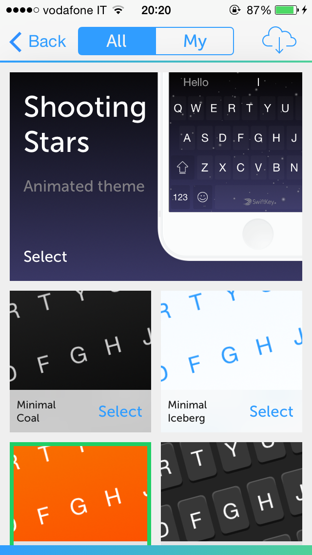 T0ma_94's tweet photo. Nuovi temi #SwiftKeyBeta http://t.co/8NBe4JjL3W