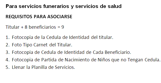 CENTRALCecobar1's tweet photo. REQUISITOS PARA ASOCIARSE http://t.co/ZECY420SdY