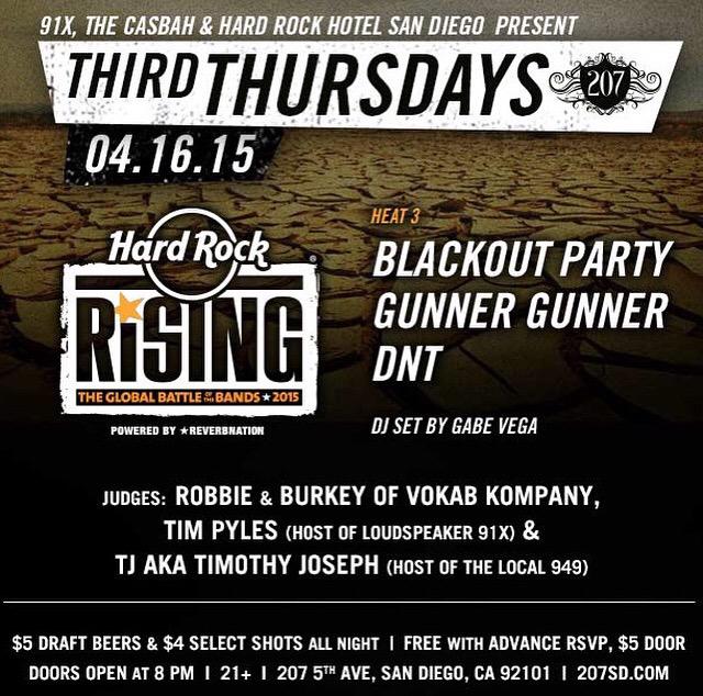 shannaleebrown's tweet photo. Come out to @HardRockSD @207sd THIS Thursday to support @DNTmusic in the #HardRockRising contest!  #SanDiego #Gaslamp http://t.co/aF9Qxn7oZv