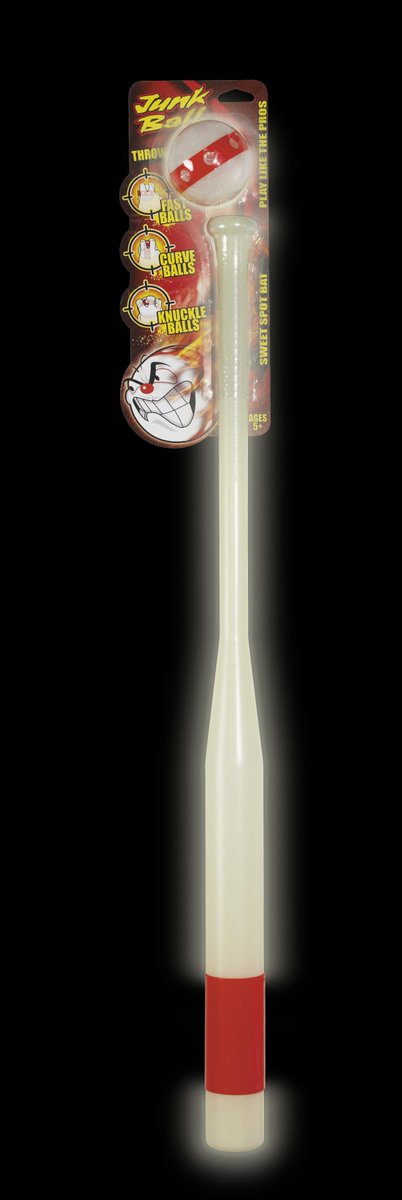 junkball's tweet photo. Check out our new Junk Ball light-up bat and ball!  Lights Out, Play On! Now available at major sporting good stores http://t.co/eXnkqUIlYR