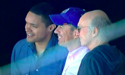 Mediaite's tweet photo. Trevor Noah Spotted with Seinfeld and Larry David at Mets Home Opener http://t.co/JIqi7ktccy http://t.co/jgnCdQ6fdr