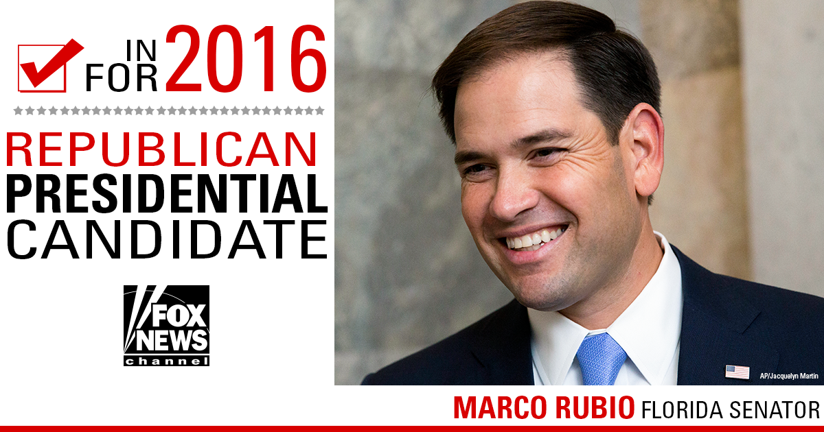 FoxNews's tweet photo. TUNE IN: @MarcoRubio sits down with @SeanHannity for an exclusive interview TONIGHT at 10p ET. #Hannity http://t.co/cnskVHTsLO