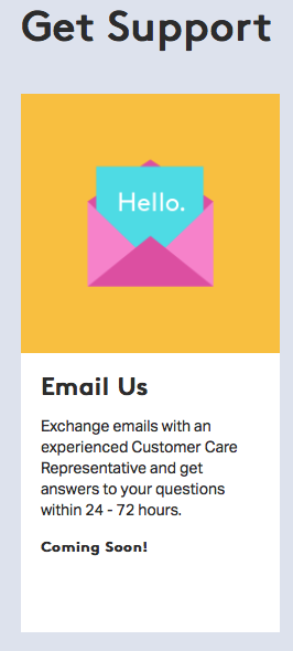 reidk's tweet photo. Email support... "coming soon"? Is that a joke? How is @AOL still a company? (from https://t.co/IOZAx8XtvQ) http://t.co/6f0ZBCKfFH
