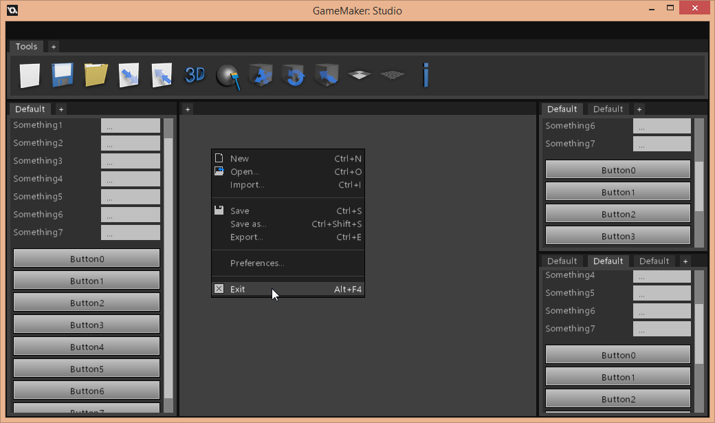 blueburncz's tweet photo. #WIP New fully customisable GUI system. #gamemaker #gamedev #indiedev
#wow #much #windows #very #dockable #such #wow http://t.co/GYlp1zwrKd