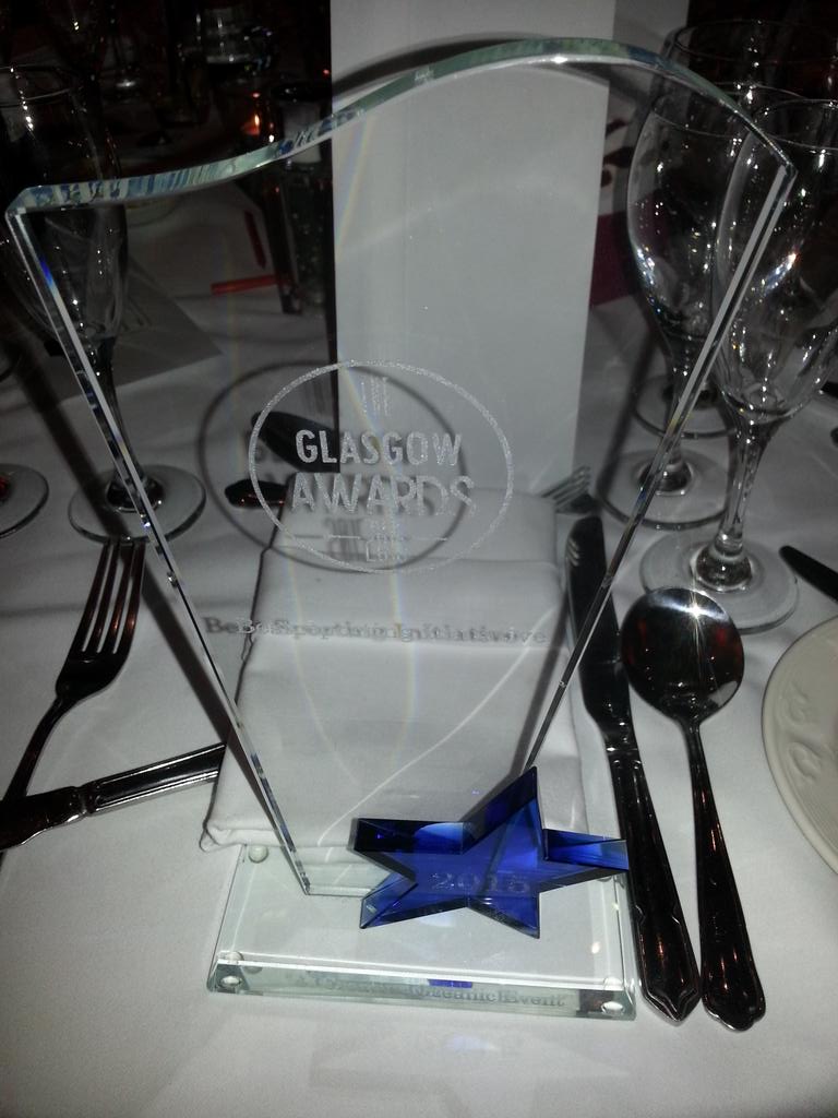 jimmac82's tweet photo. @GlasgowEagles ... winners of best sporting initiative. @CreativeOceanic #glasgowawards 
.. http://t.co/aIw9JvWTOJ