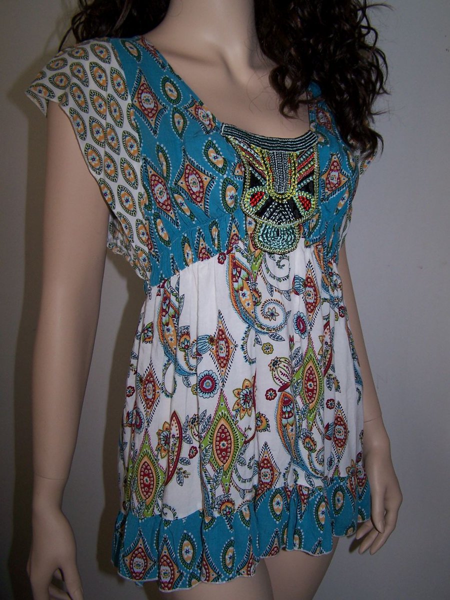 OfftoCtheLizard's tweet photo. #UnityWorld Rayon #Boho #Hippie #Gypsy top blouse M ruffled empire paisley geo tunic
http://t.co/1dw8NnwoXB http://t.co/L81wKS9coq