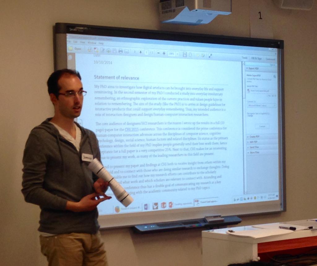 UTS_GRS's tweet image. Domenique Van Gennip sharing his tips on applying for the VC Conference Fund #UTS #HDRStudents #ResearcherDevelopment