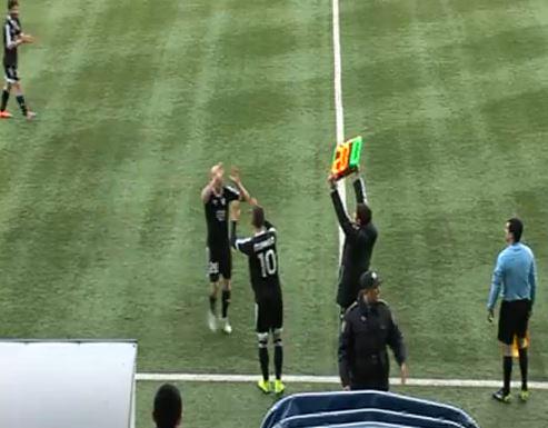 Muarem comes off the bench Muarem comes off the bench