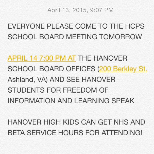 HSFOIL's tweet image. Please try to attend and spread the word!