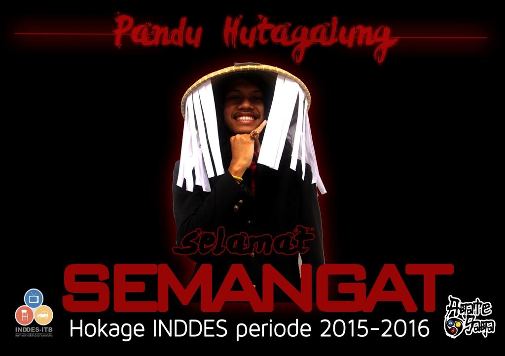 Selamat kepada Pandu Hutagalung yg telah terpilih menjadi ketua <a href="/INDDES_ITB/">INDDES (DP) ITB</a>  periode 2015-2016!!