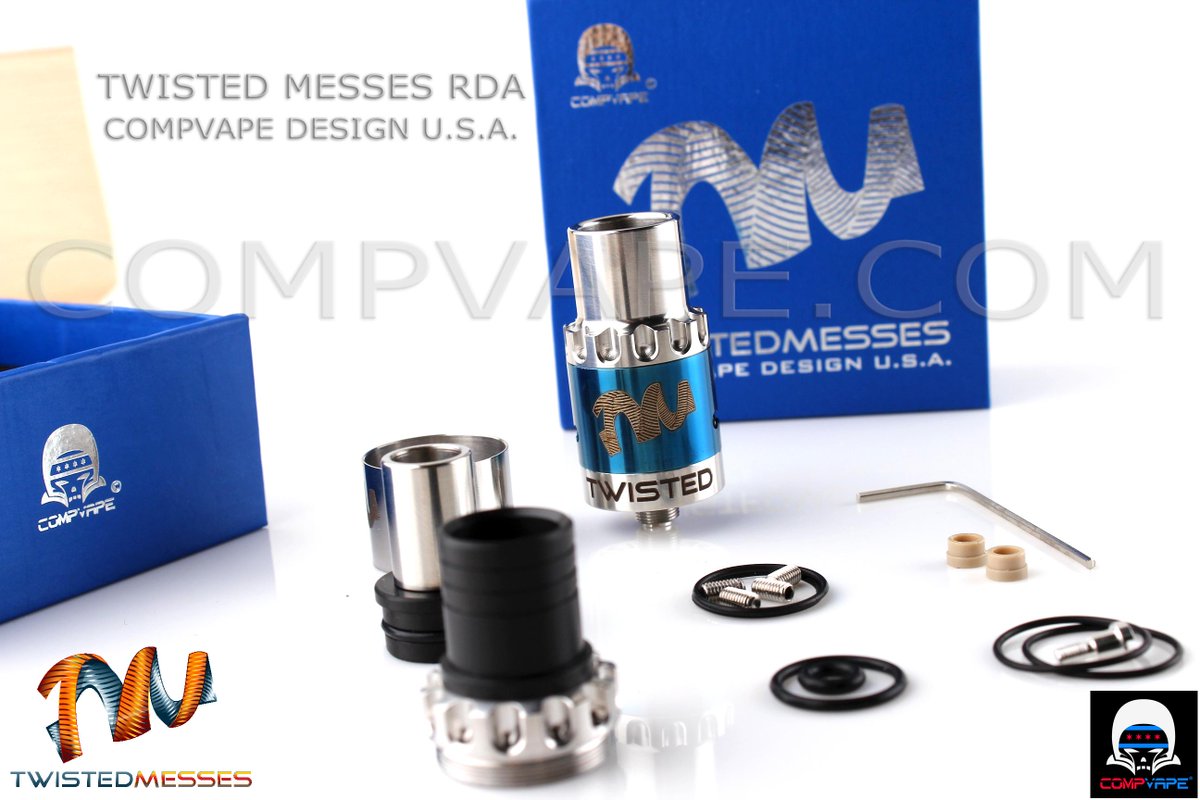 compvape's tweet photo. Twisted Messes RDA Production Run. #twistedmessesrda #compvape http://t.co/vGniE4BQP9