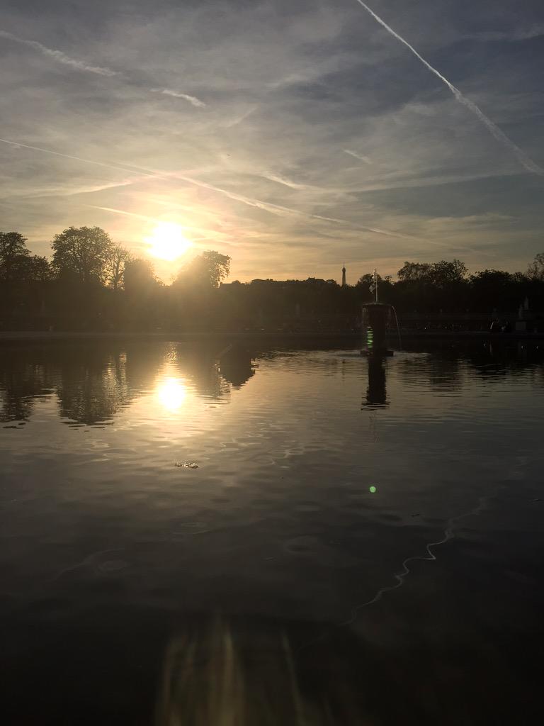 Katie__Class's tweet photo. Such a beautiful evening running in the Luxembourg Gardens⛅️👟👟 http://t.co/nQg3tVOOrK