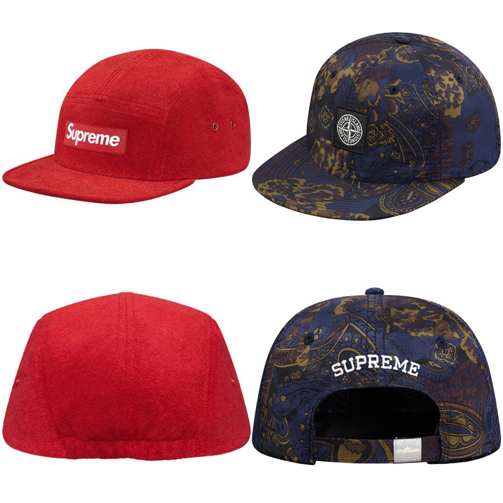 At The Buzzer on X: "Supreme Fitted Terry Camp Cap Dark Red M/L