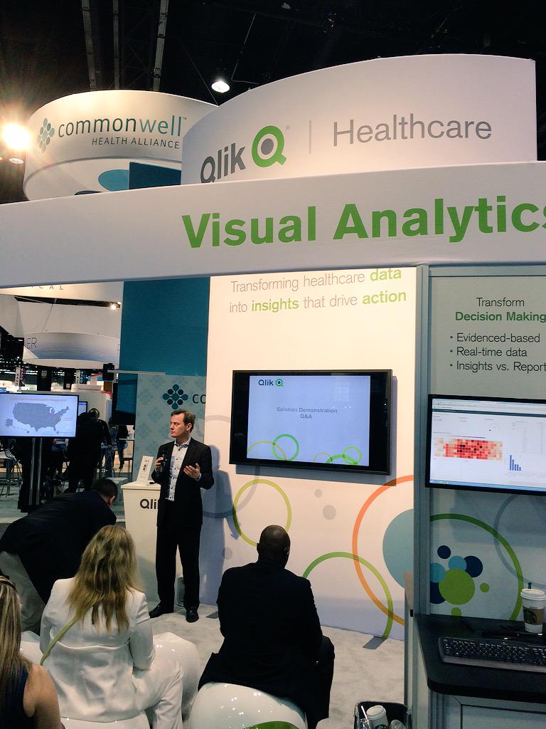 chrischristy's tweet photo. #qlik #CTO Anthony Deighton sharing #healthcare #analytics success #HIMMS2015 http://t.co/n71AYRdDMk