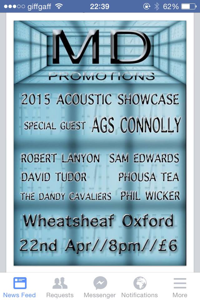 allisworthmusic's tweet photo. I'm playing next week @musicinoxford @NightshiftMag @PindropMusic @ClubSodaOnline http://t.co/QP2VXbOqjU