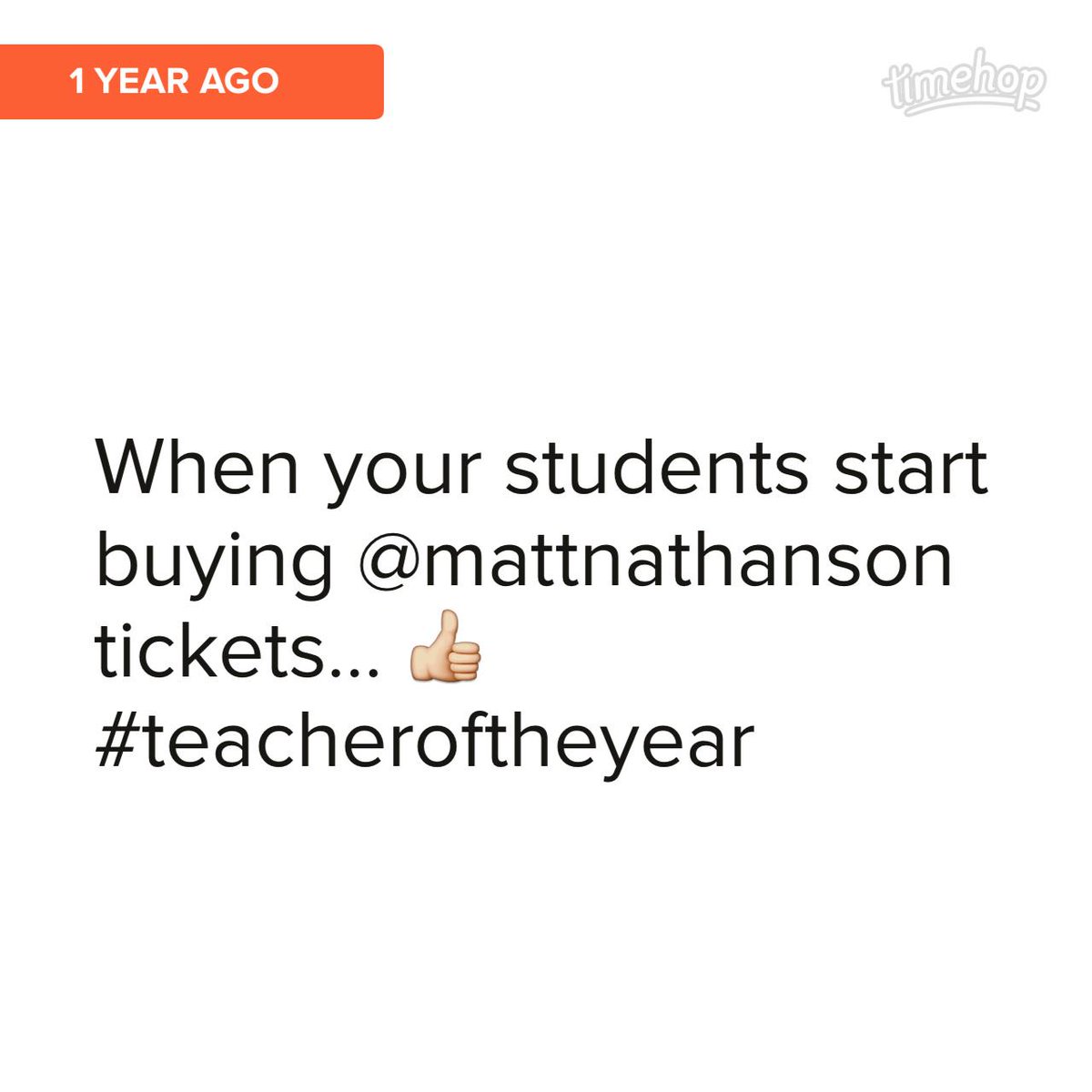 Look at what was in my @timehop! @mattnathanson timehop.com/c/t:4555145248…