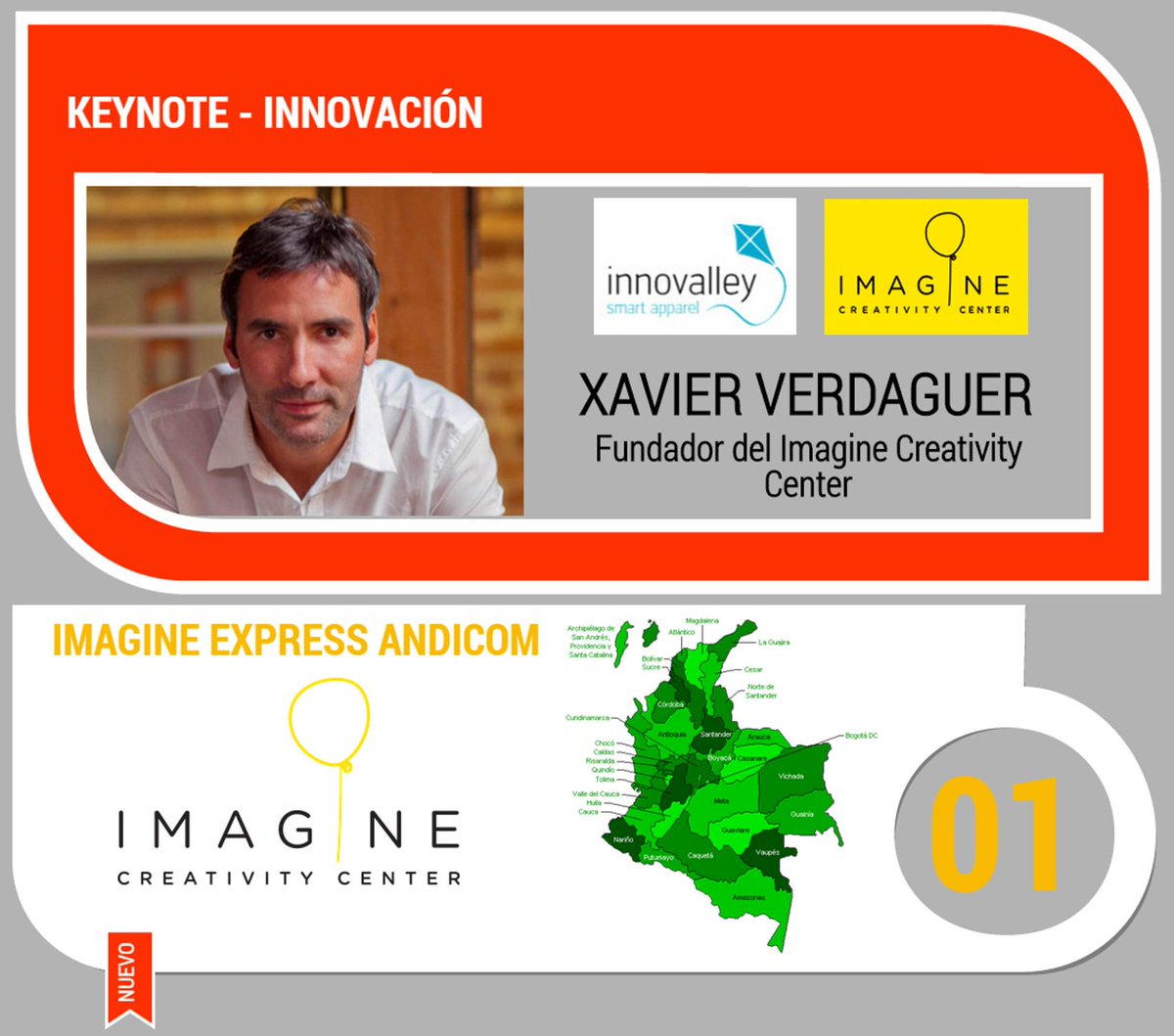 ANDICOM's tweet photo. En el marco de #ANDICOM30, se llevará a cabo el #ImagineColombiaExpress2015 #Express2015 @imaginecc @xavierverdaguer http://t.co/itigg0JP7m