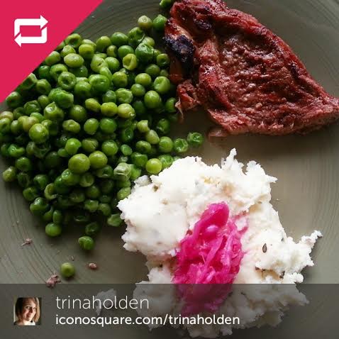 PurePantry's tweet image. Who's plate looks like this each night? I always try to add #kraut for some fermented goodness :)