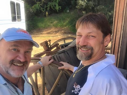 crabwizard's tweet image. #UniversalStudios with @captjohnathan visiting the set where the John Wayne films were shot. #Pilgrim #DeadliestCatch