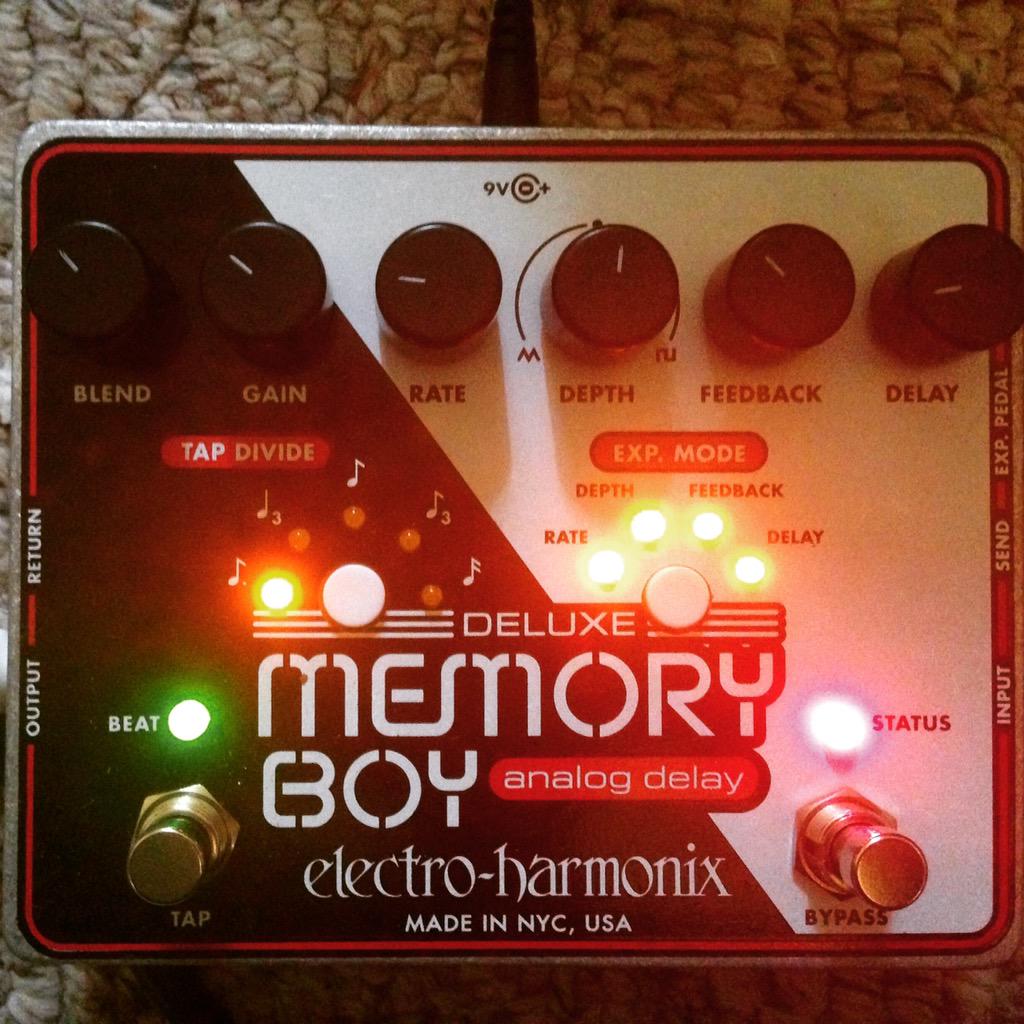 Ah, finally, the Electro Harmonix DXMB Analog delay with tap tempo/divide & adjustable modulation. #guitarchat