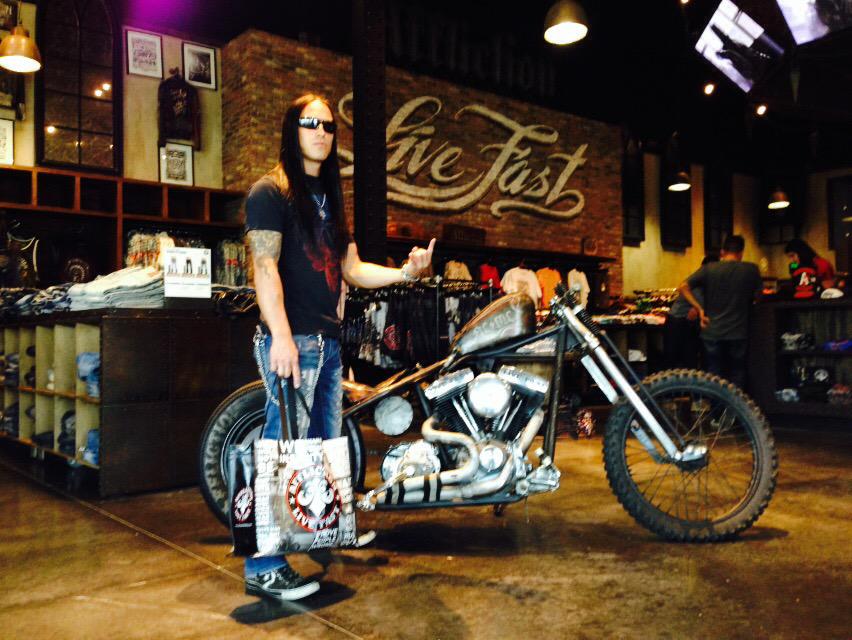 Our man Tim from <a href="/MorbidAngelBand/">Morbid Angel</a> came down to #AfflictionSealBeach today to hang with the crew!