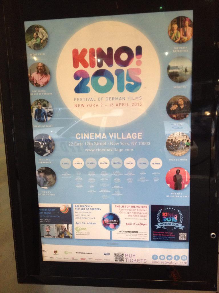 RedheadAtMovies's tweet photo. Very excited to be seeing Tom Schilling's movie WHO AM I - NO SYSTEM IS SAFE at @KinoFestivalNYC tonight! http://t.co/GDUsBywze1