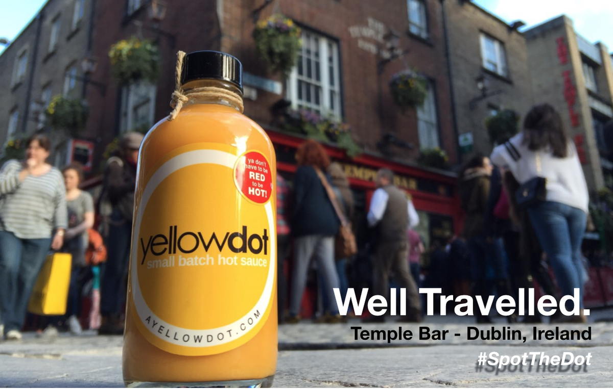 YellowDotSauce's tweet photo. Get Sauced. Your new healthy addiction. #spotthedot #yellowhot @YellowDotSauce @globlgirl http://t.co/ntBfXPopN7