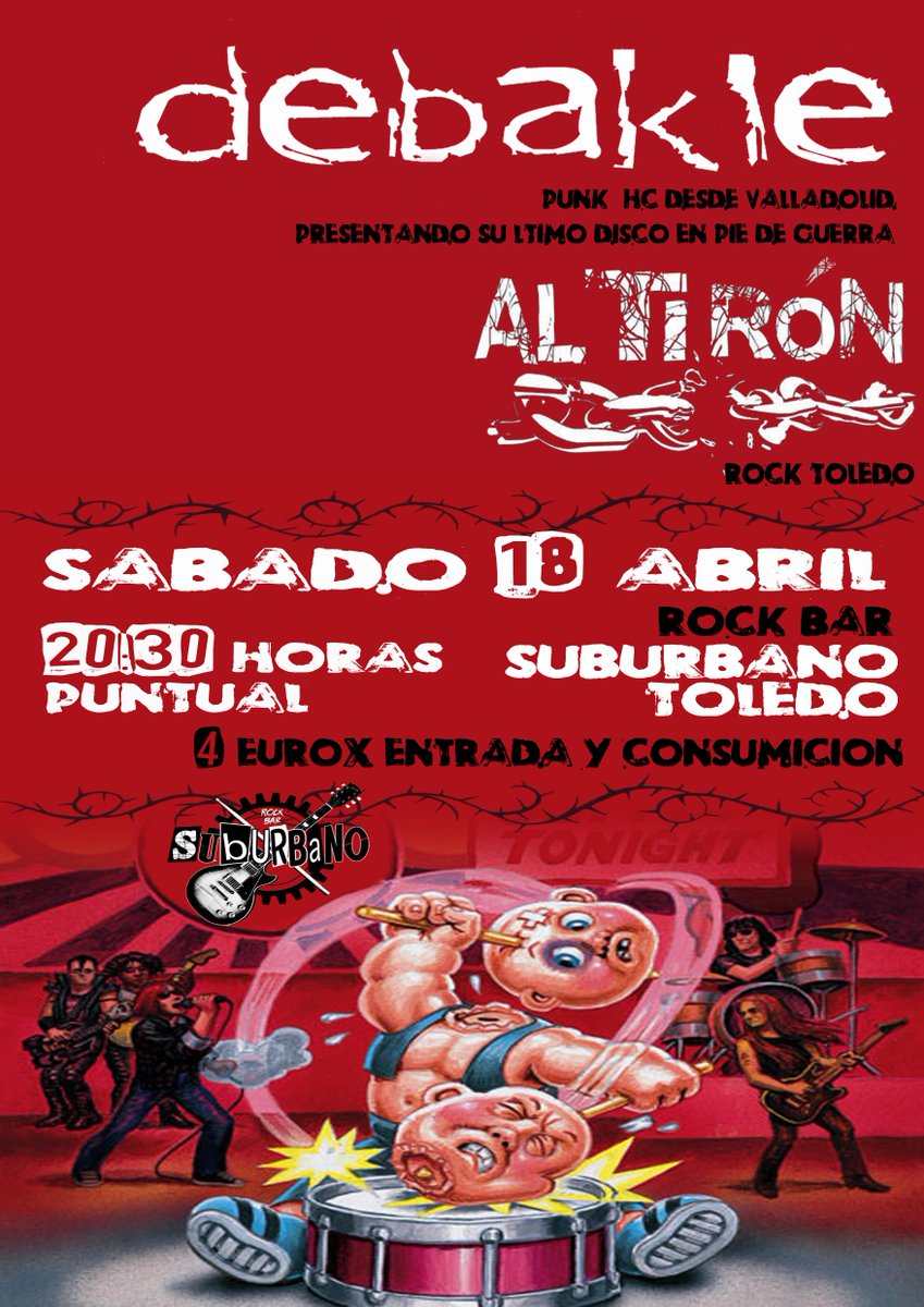 Debakle_'s tweet photo. Próximo asalto, este sabado en Toledo http://t.co/6DRqYmurkm