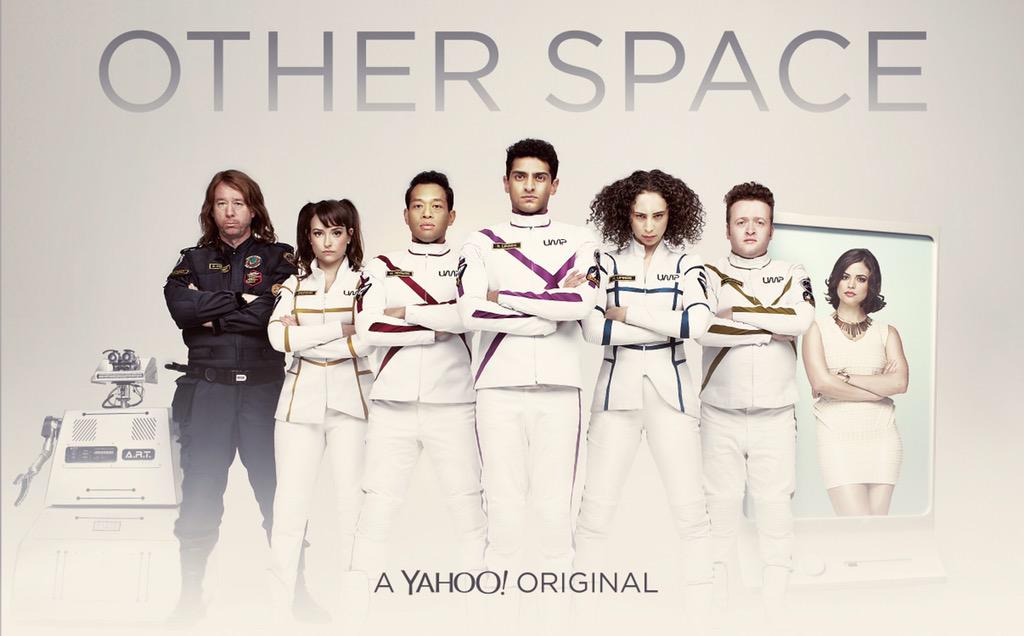 One hour until all 8 episodes of <a href="/OtherSpace/">Other Space</a> stream on <a href="/YahooScreen/">Yahoo Screen</a>. Who needs sleep? Watch if you're up. #prouddad