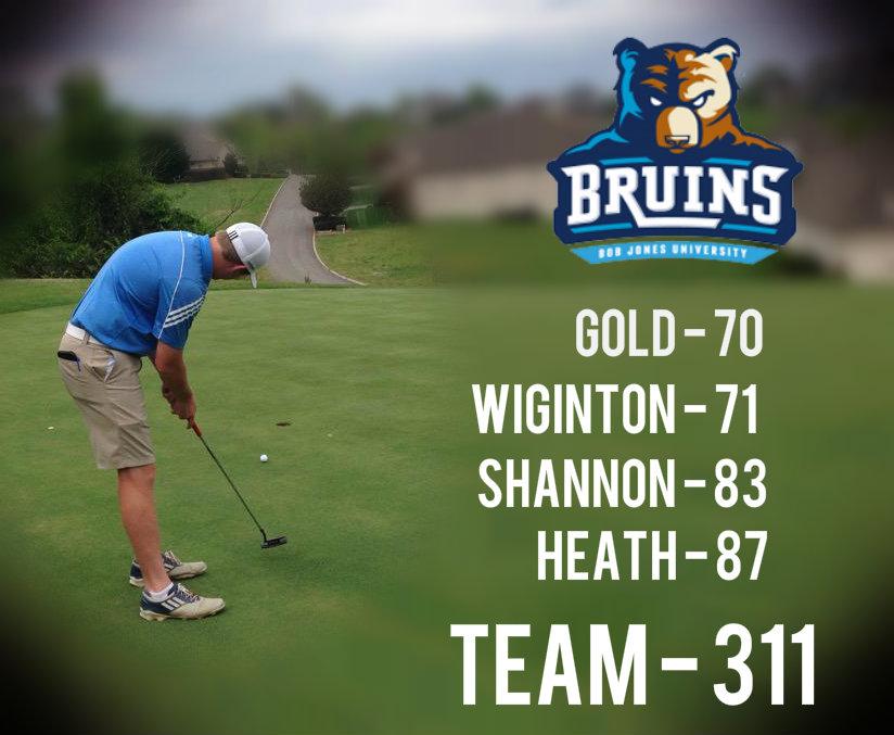 BJUBruins's tweet photo. GOLF: @bjubruinsgolf currently in 2nd place heading into final round tomorrow in TN. #WeAreBruins #BruinsGolf http://t.co/bzJhtqP80e