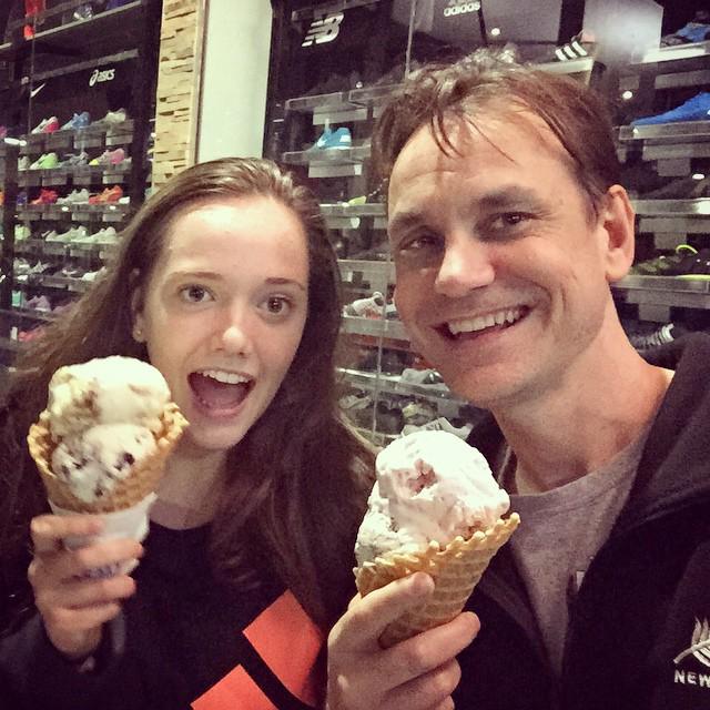 scud's tweet photo. Eating a crazy amount of icecream with my beautiful girl. http://t.co/8xUUqPUKKx http://t.co/dLCW4Ry90h