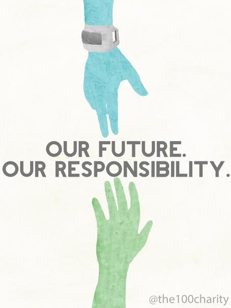 the100charity's tweet photo. Amazing Poster for us designed &amp; donated by @cahhroline. Definitely going to use this for things! Thank you! http://t.co/efjLlvTN5N