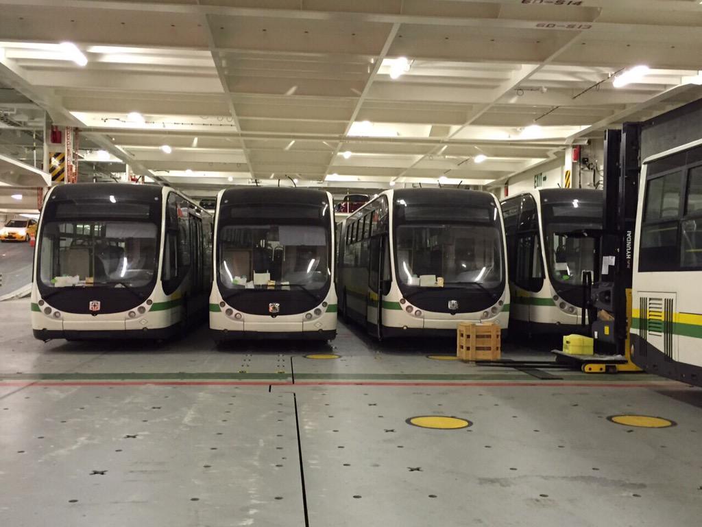 anibalgaviria's tweet photo. .#CiudadSostenible: ya están en Buenaventura 5 nuevos buses articulados para nuestro sistema integrado de transporte. http://t.co/hbTT2KHDyJ