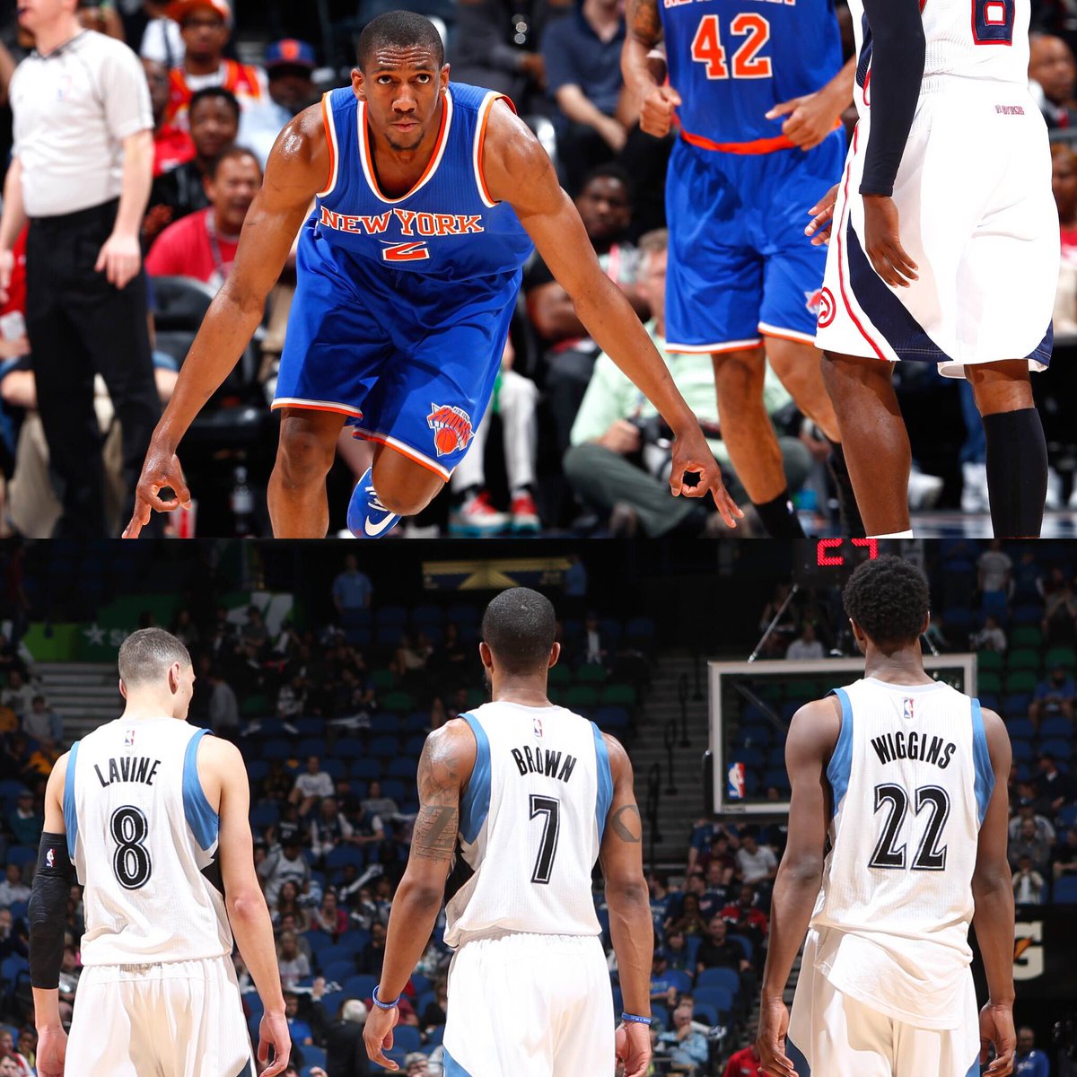 SportsCenter's tweet image. With Knicks win and Timberwolves loss, Minnesota moves into sole possession of last place.