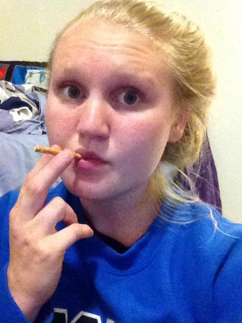 caroline_behr's tweet photo. It's a metaphor. Don't give the carby snack the power to make you fat. #pretzelsticks http://t.co/wMeHZJDxwy